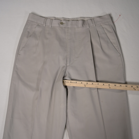 Lanificio Di Tollegno Italian Wool Pant Pleated Slash Pocket Deisgner Mens 34 - Picture 7 of 16